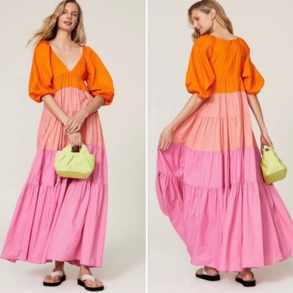 STAUD Colorful Maxi Dress